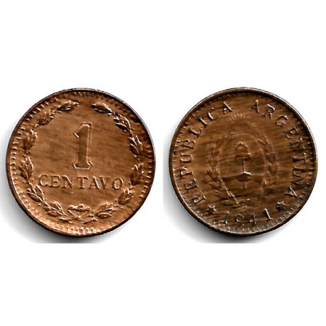 (37) Argentina. 1941. 1 Centavo (BC+)