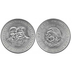 (476) Estados Unidos Mexicanos. 1960. 10 Pesos (EBC) (Plata)