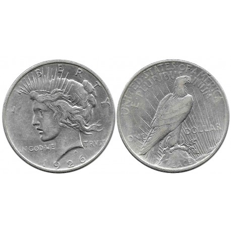 (150) Estados Unidos de América. 1926(D). 1 Dollar (MBC) (Plata)