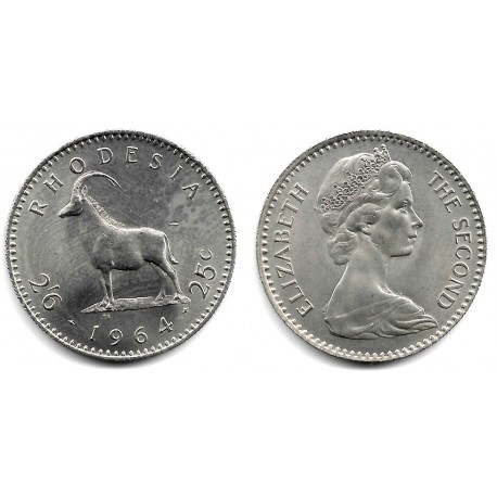 (4) Rhodesia. 1964. 2½ Shillings (SC)