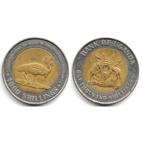 (278) Uganda. 2012. 1000 Shillings (BC+)