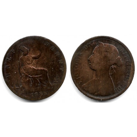 (754) Gran Bretaña. 1888. Half Penny (RC)
