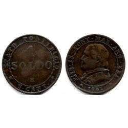 (1372) Ciudad del Vaticano. 1867. 1 Soldo (BC/BC-)