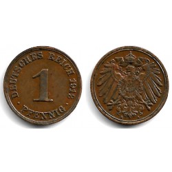 (10) Imperio Alemán. 1912(A). 1 Pfennig (EBC)
