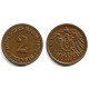 (16) Imperio Alemán. 1907(A). 2 Pfennig (EBC)