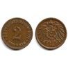 (16) Imperio Alemán. 1907(A). 2 Pfennig (EBC)