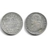 (1376) Ciudad del Vaticano. 1867. 10 Soldi (MBC+) (Plata)