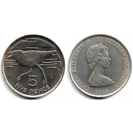 (3) Santa Helena y Ascensión. 1984. 5 Pence (SC-)