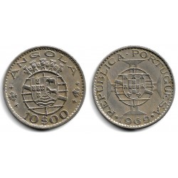 (79) Angola. 1969. 10 Escudos (MBC+)