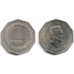 (229) Colombia. 1967. 1 Peso (SC)