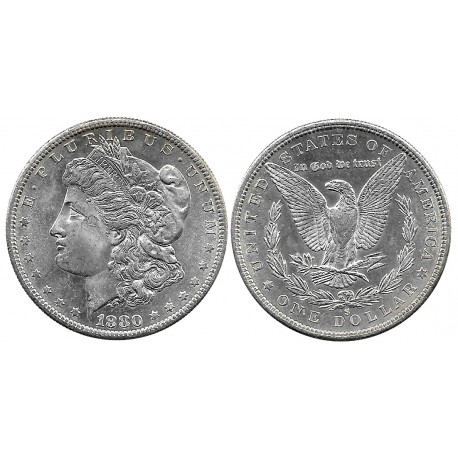 (110) Estados Unidos de América. 1880(S). 1 Dollar (SC-) (Plata)