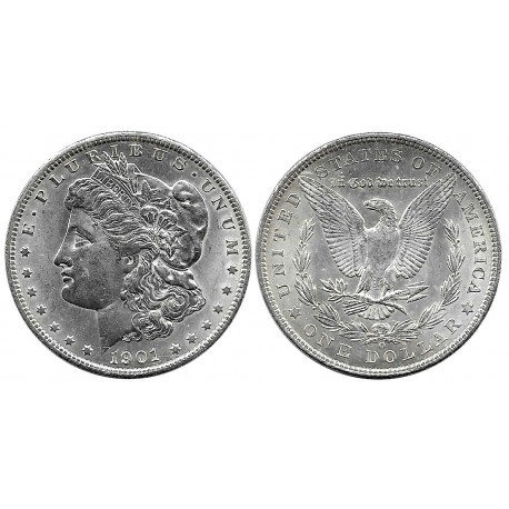 (110) Estados Unidos de América. 1901(O). 1 Dollar (SC) (Plata)