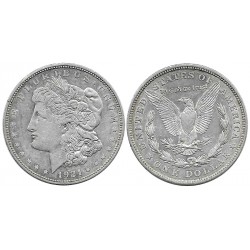 (110) Estados Unidos de América. 1921(D). 1 Dollar (MBC) (Plata)