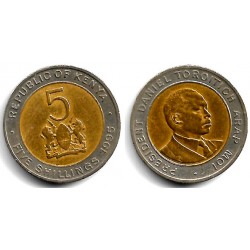 (30) Kenia. 1995. 5 Shillings (MBC)