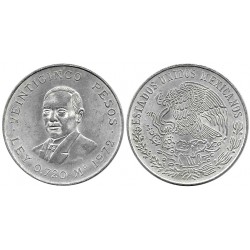 (480) Estados Unidos Mexicanos. 1972. 25 Pesos (EBC) (Plata)