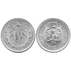 (455) Estados Unidos Mexicanos. 1943. 1 Peso (SC) (Plata)