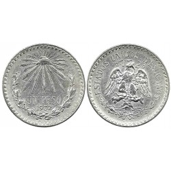 (455) Estados Unidos Mexicanos. 1932. 1 Peso (MBC+) (Plata)