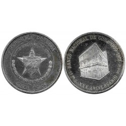 (36) Cuba. 1975. 5 Pesos (EBC) (Plata)
