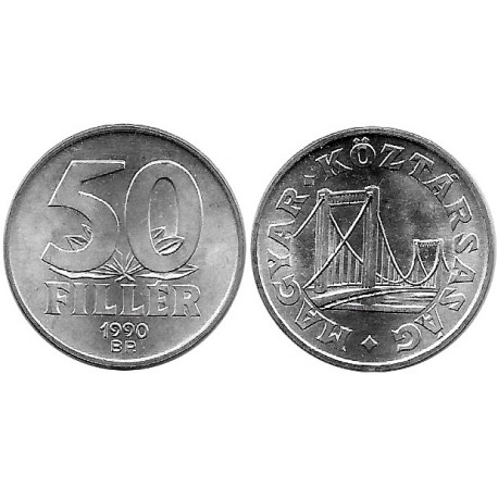 (574) Hungría. 1990. 50 Filler (SC)
