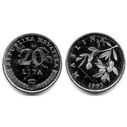 (7) Croacia. 1993. 20 Lipa (EBC+)
