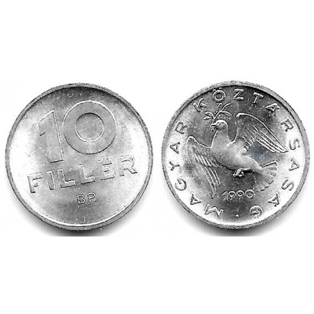 (572) Hungría. 1990. 10 Filler (SC)