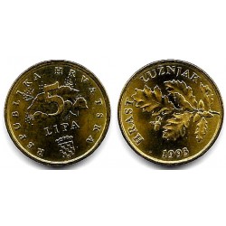 (5) Croacia. 1993. 5 Lipa (SC)