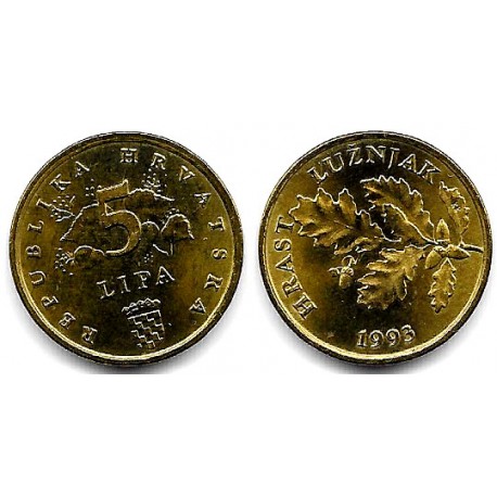 (5) Croacia. 1993. 5 Lipa (SC)