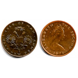 (19) Isla de Man. 1971. Half Penny (MBC+)