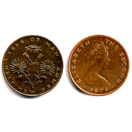 (19) Isla de Man. 1971. Half Penny (MBC+)