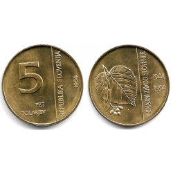 (15) Eslovenia. 1994. 5 Tolarjev (SC)