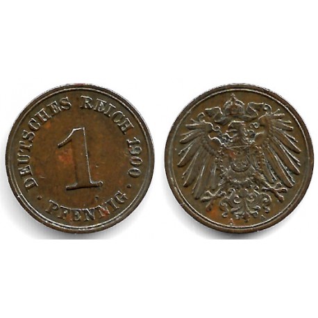 (10) Imperio Alemán. 1900(A). 1 Pfennig (MBC)