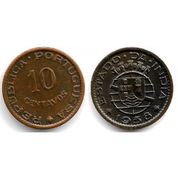 (30) India Portuguesa. 1958. 10 Centavos (SC)
