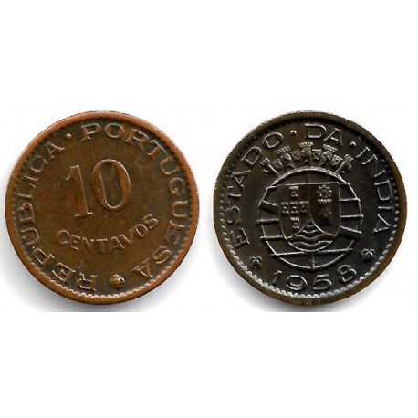 (30) India Portuguesa. 1958. 10 Centavos (SC)