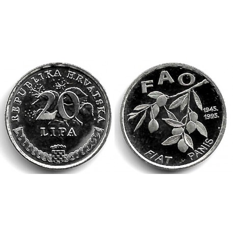 (18) Croacia. 1995. 20 Lipa (SC)