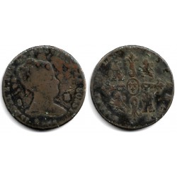 Isabel II. 1838. 8 Maravedí (BC-) Ceca de Jubia