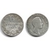 (198.1) Estados Alemanes (Baden). 1834. 6 Kreuzer (BC) (Plata)