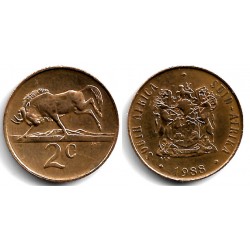 (83) Sudáfrica. 1988. 2 Cents (MBC+)