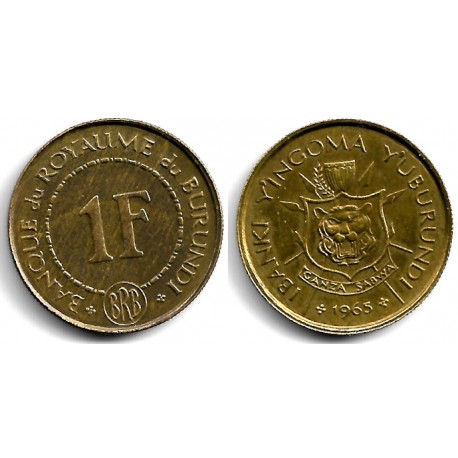 (6) Burundi. 1965. 1 Franc (SC)