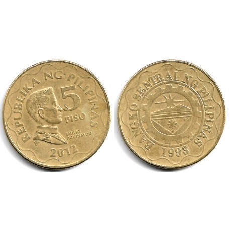 (272) Filipinas. 2012. 5 Piso (BC+)