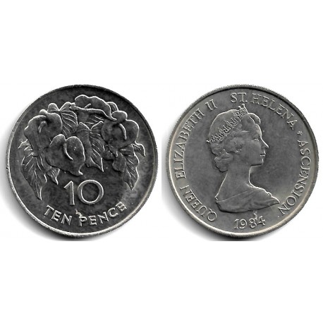 (4) Santa Helena y Ascensión. 1984. 10 Pence (SC)