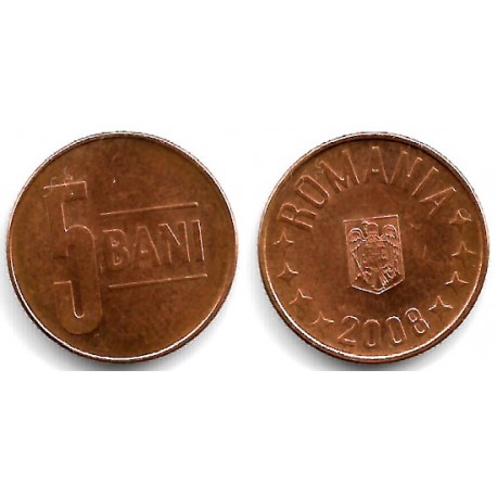 (190) Rumanía. 2008. 5 Bani (MBC+)