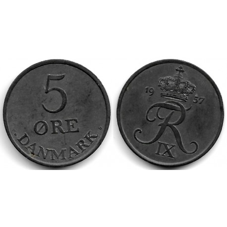 (843.2) Dinamarca. 1957. 5 Ore (MBC)