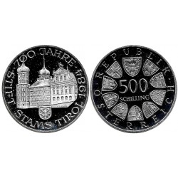 (2986) Austria. 1984. 500 Schilling (EBC+) (Plata)