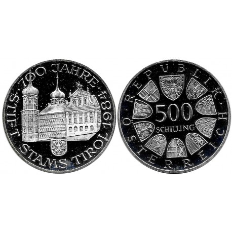 (2986) Austria. 1984. 500 Schilling (EBC+) (Plata)
