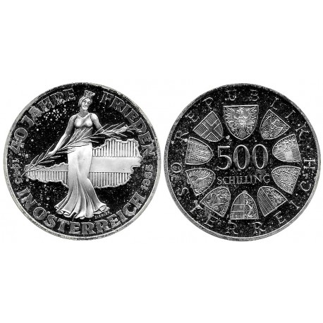 (2972) Austria. 1985. 500 Schillings (EBC+) (Plata)