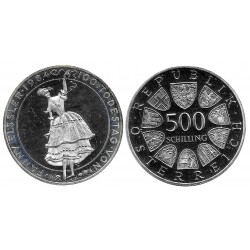 (2969) Austria. 1984. 500 Schilling (EBC+) (Plata)