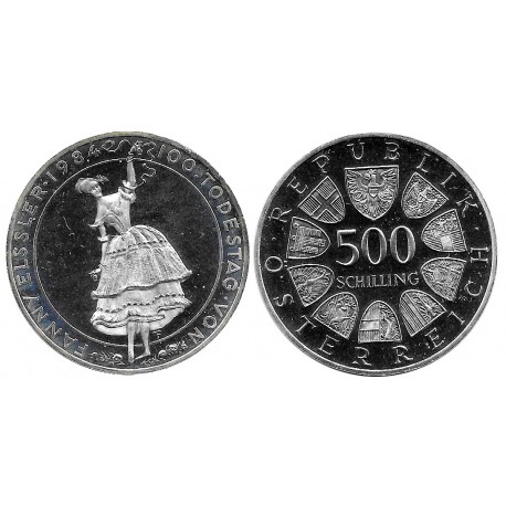 (2969) Austria. 1984. 500 Schilling (EBC+) (Plata)