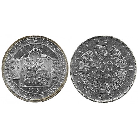 (2951) Austria. 1981. 500 Schilling (EBC+) (Plata)
