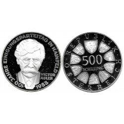 (2986) Austria. 1988. 500 Schilling (EBC+) (Plata)