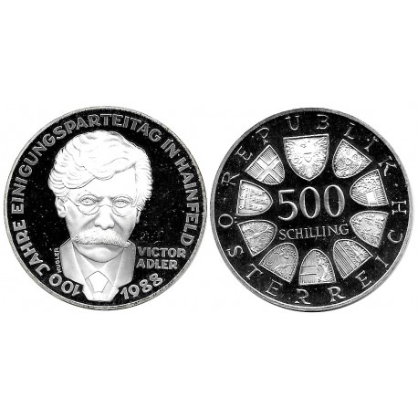 (2986) Austria. 1988. 500 Schilling (EBC+) (Plata)